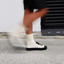 BUDDY X COLLECTIVE CANVAS SNEAKER - OFF-WHITE/BLACK