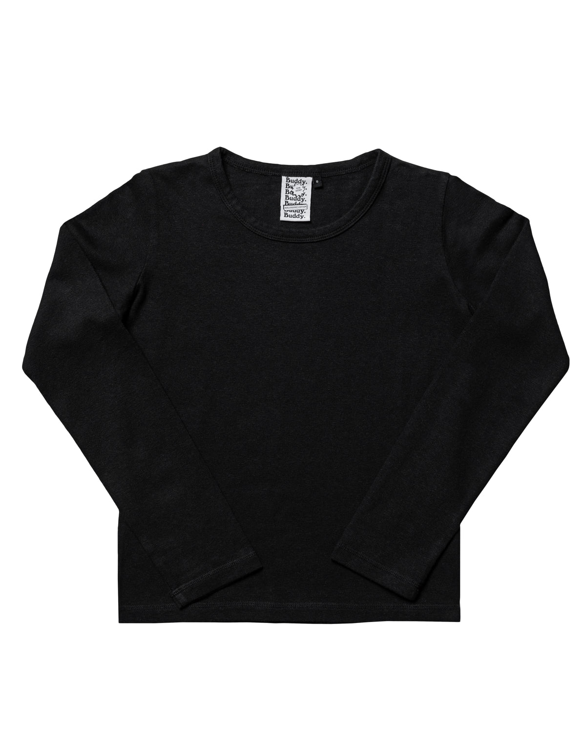 BLACK LONGSLEEVE MINI TEE