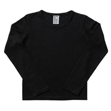 BLACK LONGSLEEVE MINI TEE