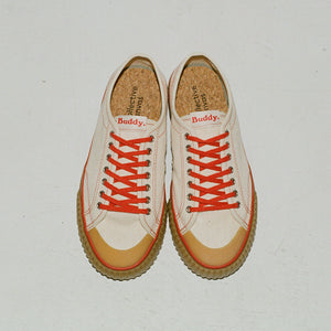 BUDDY X COLLECTIVE CANVAS SNEAKER - RED/GUM